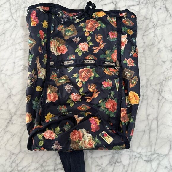 LeSportsac 90’s Vintage Backpack Flowers Angels
